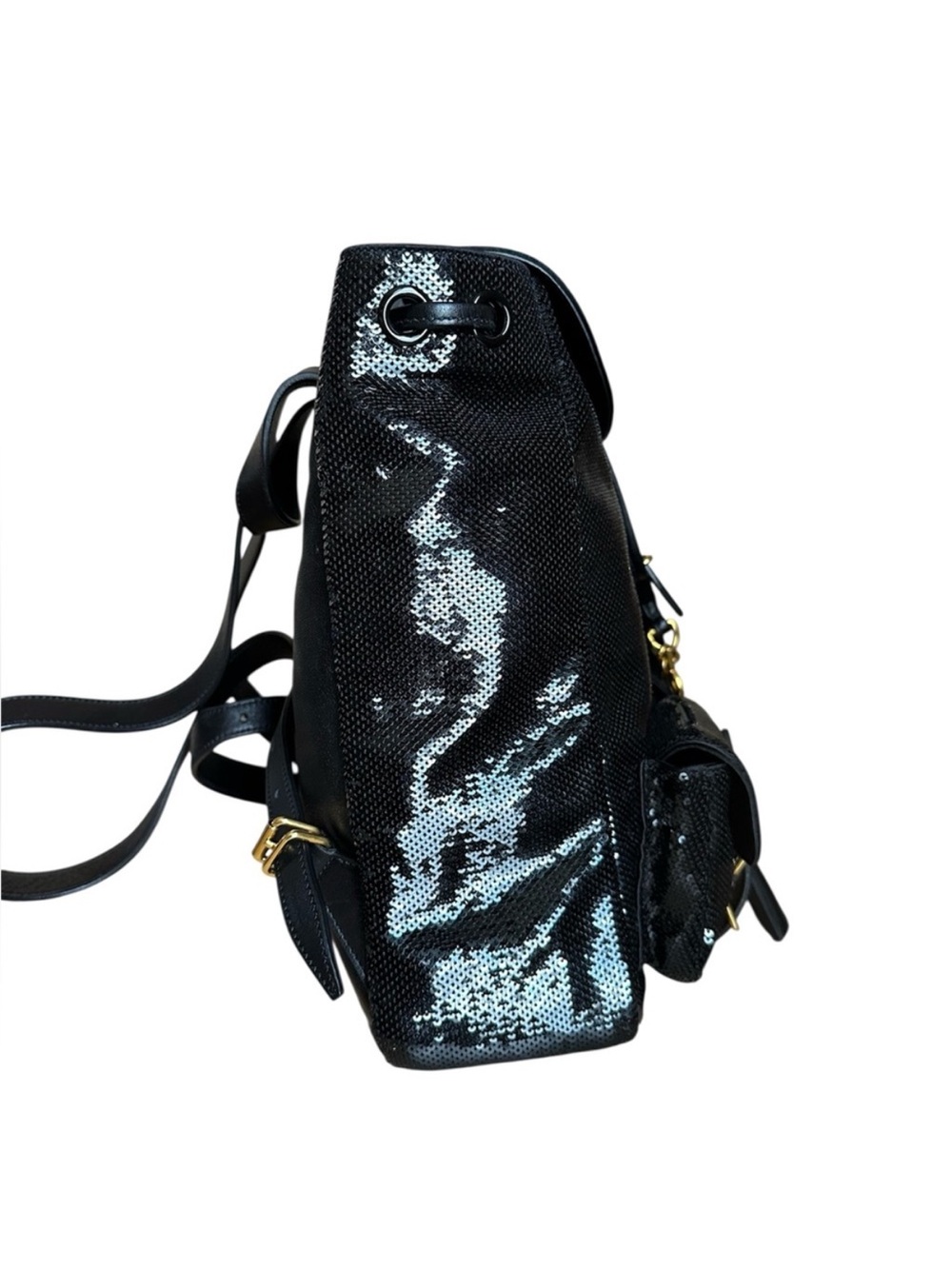 RARE Yves Saint Laurent
Festival Sequin gold hardware backpack RETAIL 3,500 - Picture 5 of 10